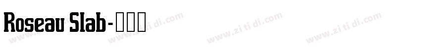 Roseau Slab字体转换